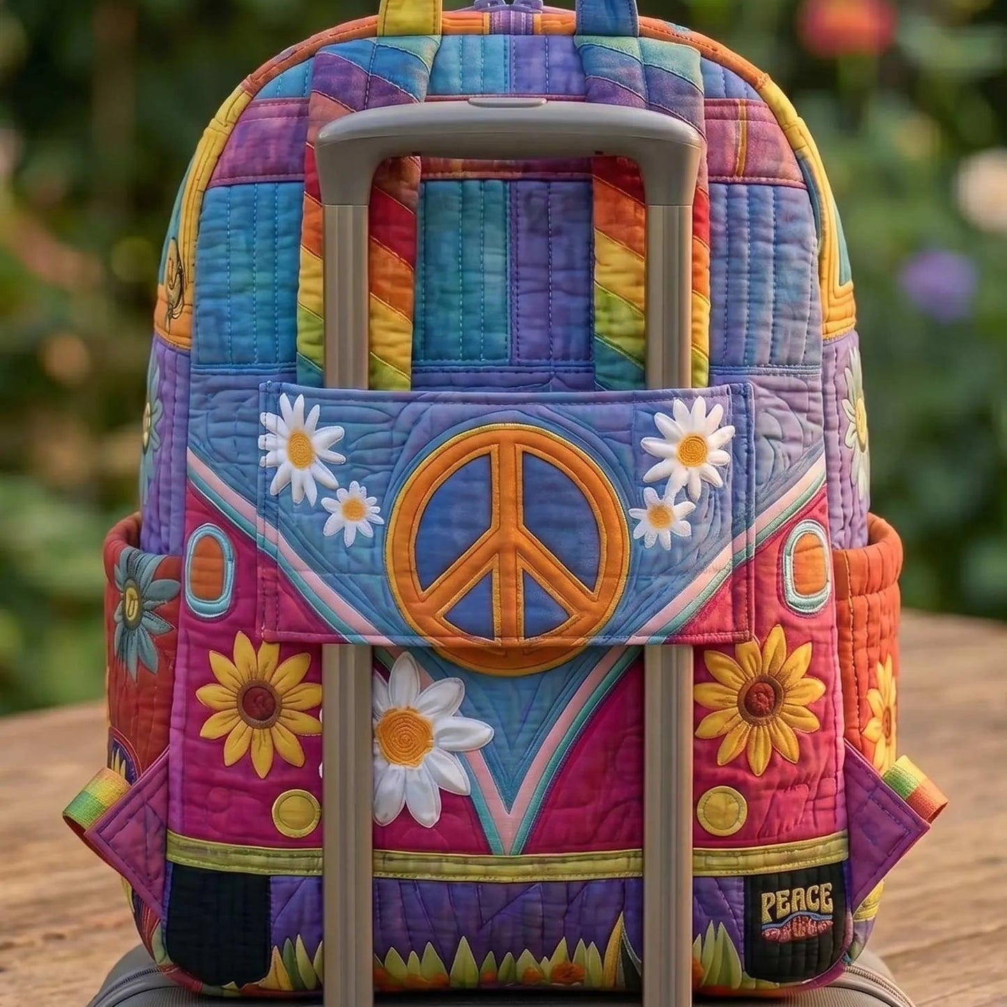 Hippie Van Quilted Backpack