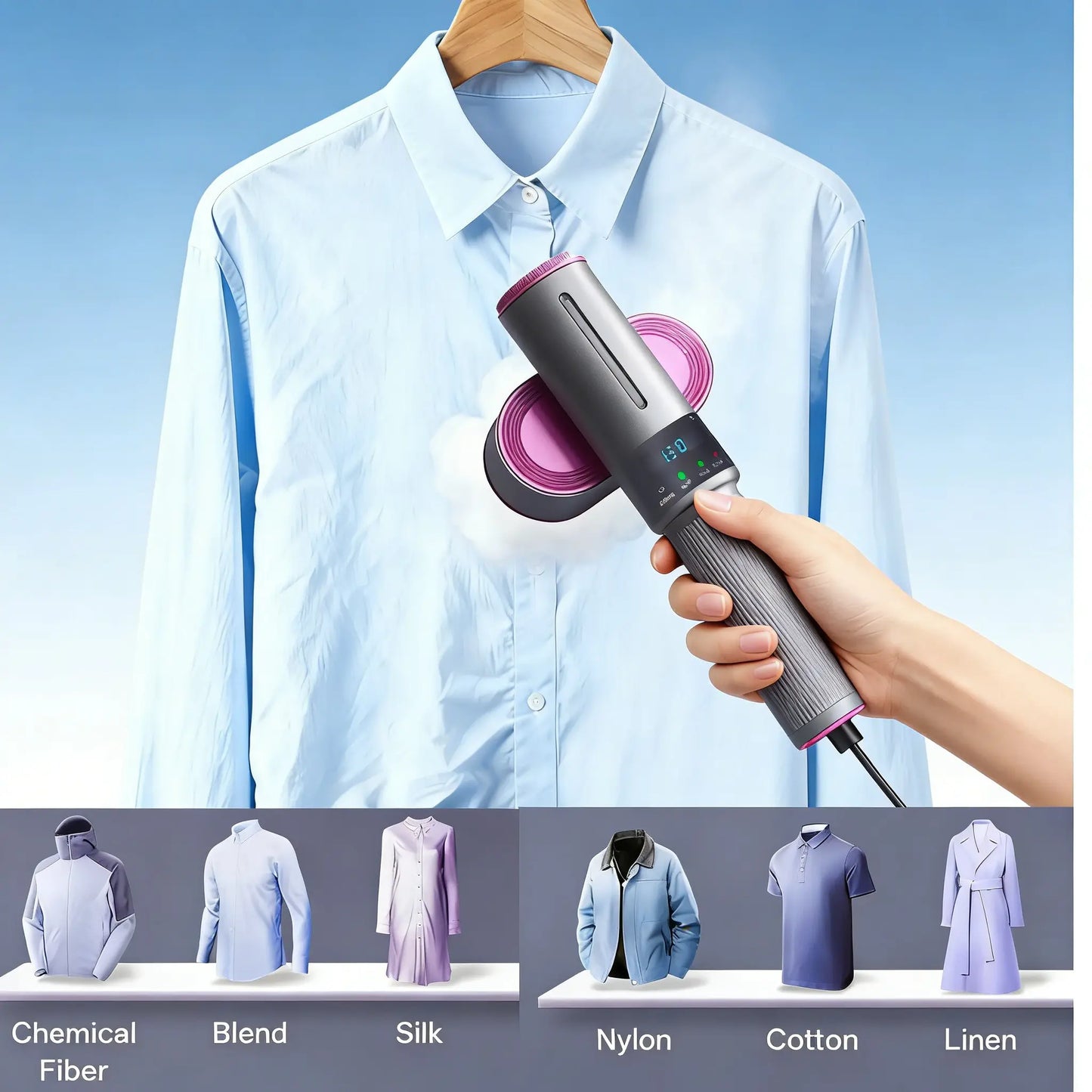 2-in-1 Steam Iron & Garment Steamer