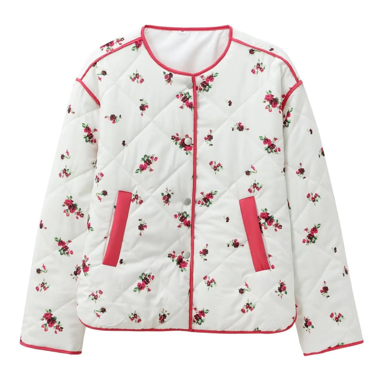 Floral Diamond Quilted Jacket
