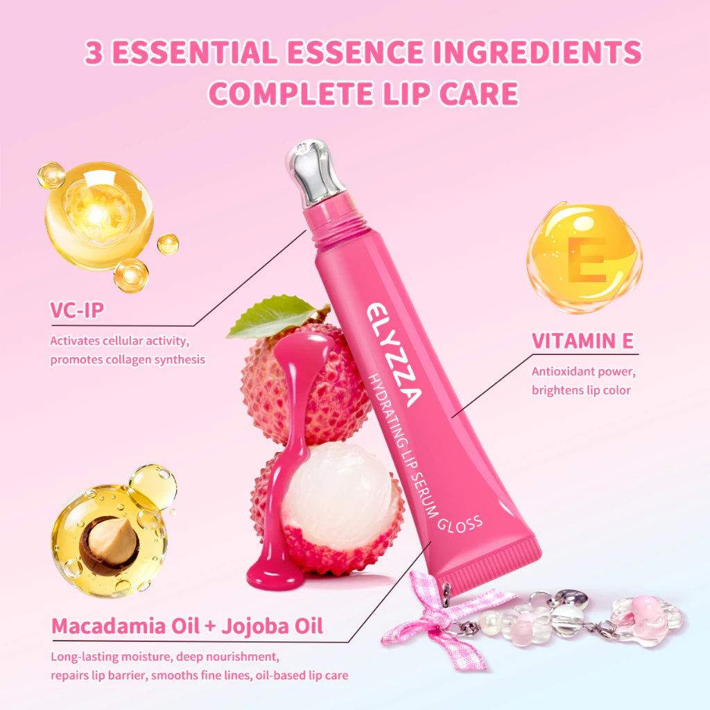 Elyzza Hydrating Lip Serum Gloss Brighten Lip