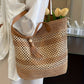 Straw Beach Woven Tote Bag