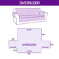 Shimmering Shell Quilted Sofa Cover