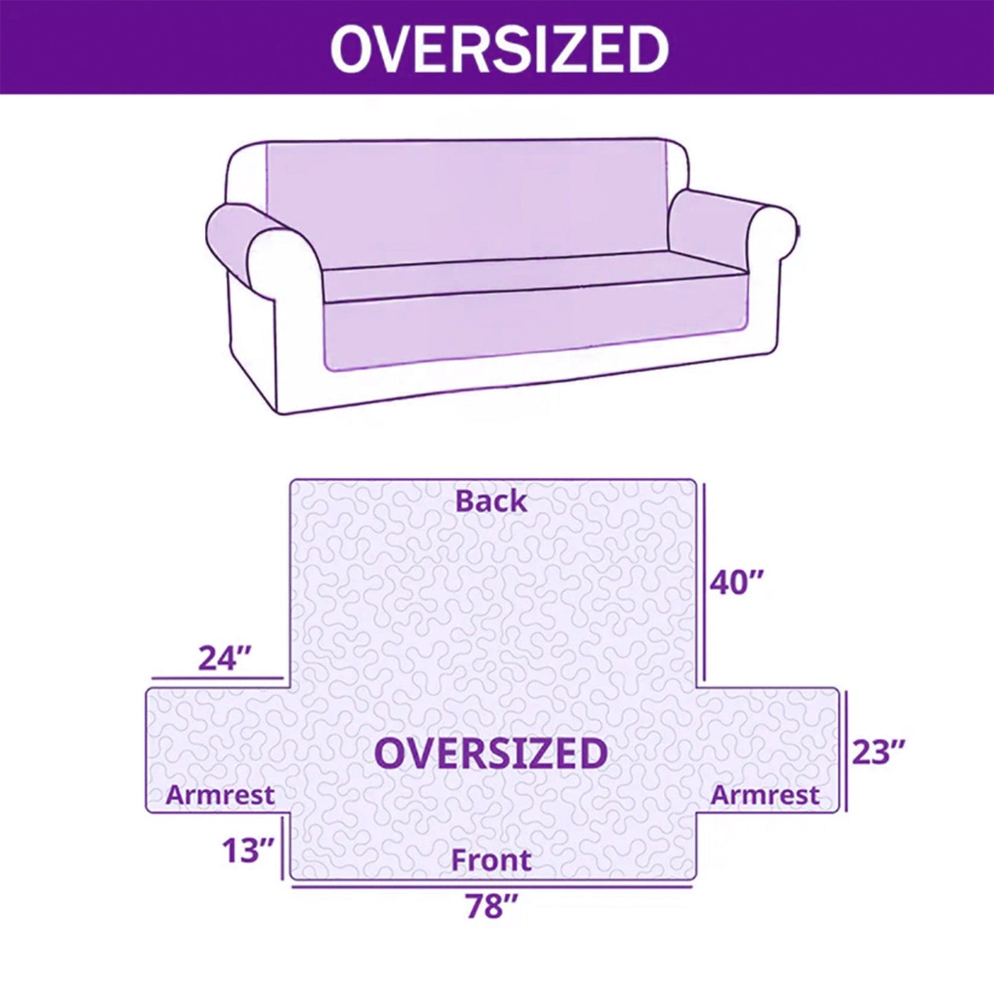 Shimmering Shell Quilted Sofa Cover