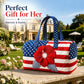 🔥Floral American Flag Travel Duffel