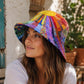 Hippie Boho Sun Quilted Bucket Hat