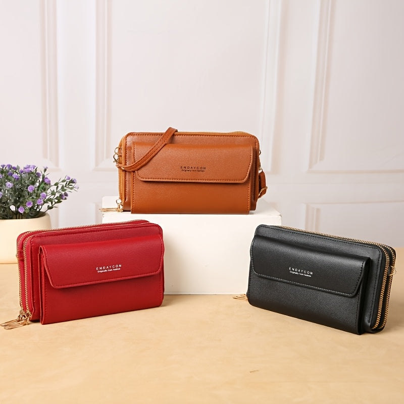 The Minimalist Multi-Compartment Crossbody Phone Wallet