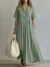 Pin-Tuck Maxi Dress with Pockets