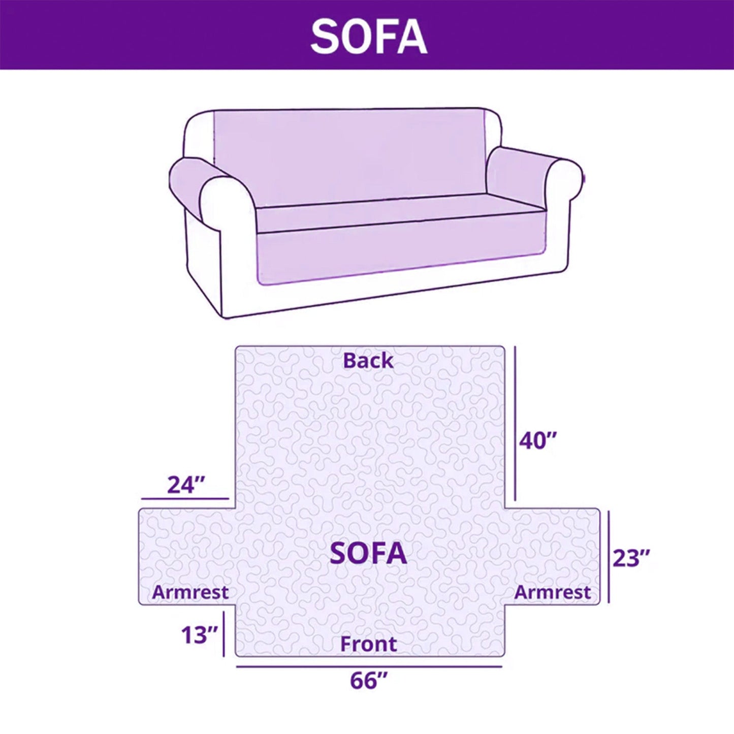 Shimmering Shell Quilted Sofa Cover