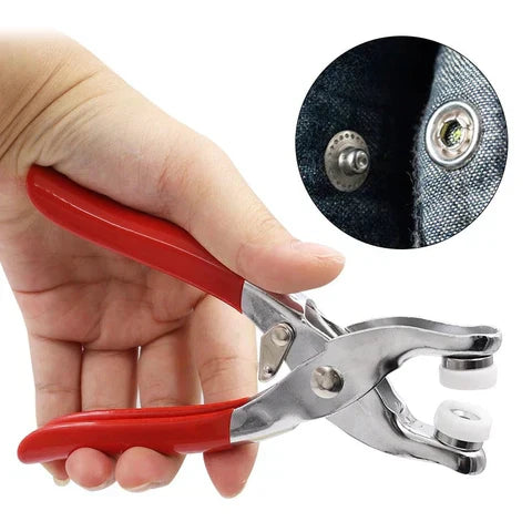 Metal Snaps Buttons with Fastener Pliers Press Tool Kit
