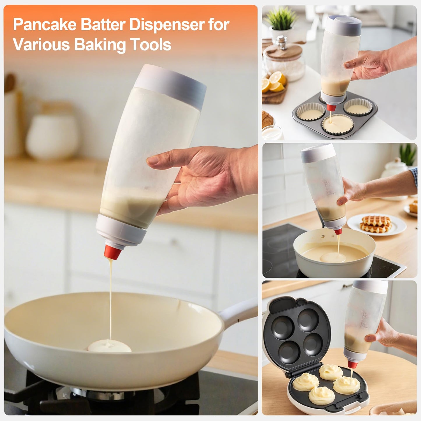 2 Packs of Pancake Batter Dispenser