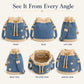 Denim Crochet Bucket Bag