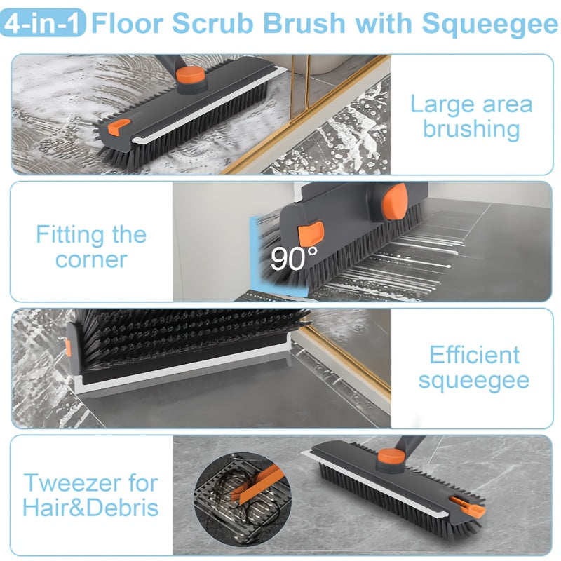 Floor Scrub Brush with Long Handle