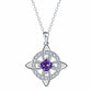 Mystical Birthstone Witches Knot Necklace – Natural Crystal🔮💞