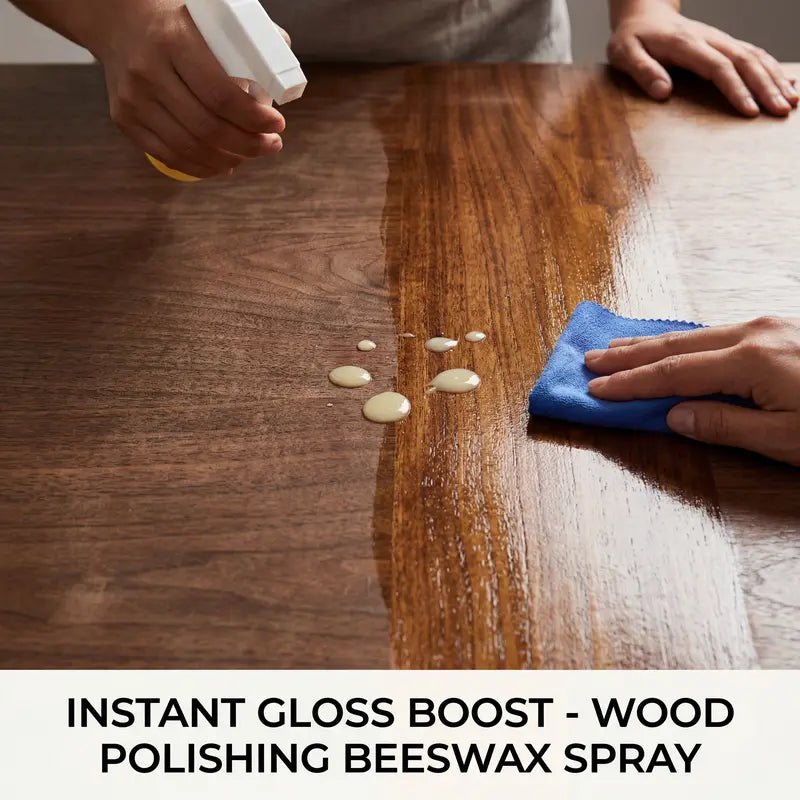 Beeswax Wood Polish Spray Restore Shine Protect Furniture