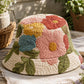 Vintage Floral Quilted Bucket Hat