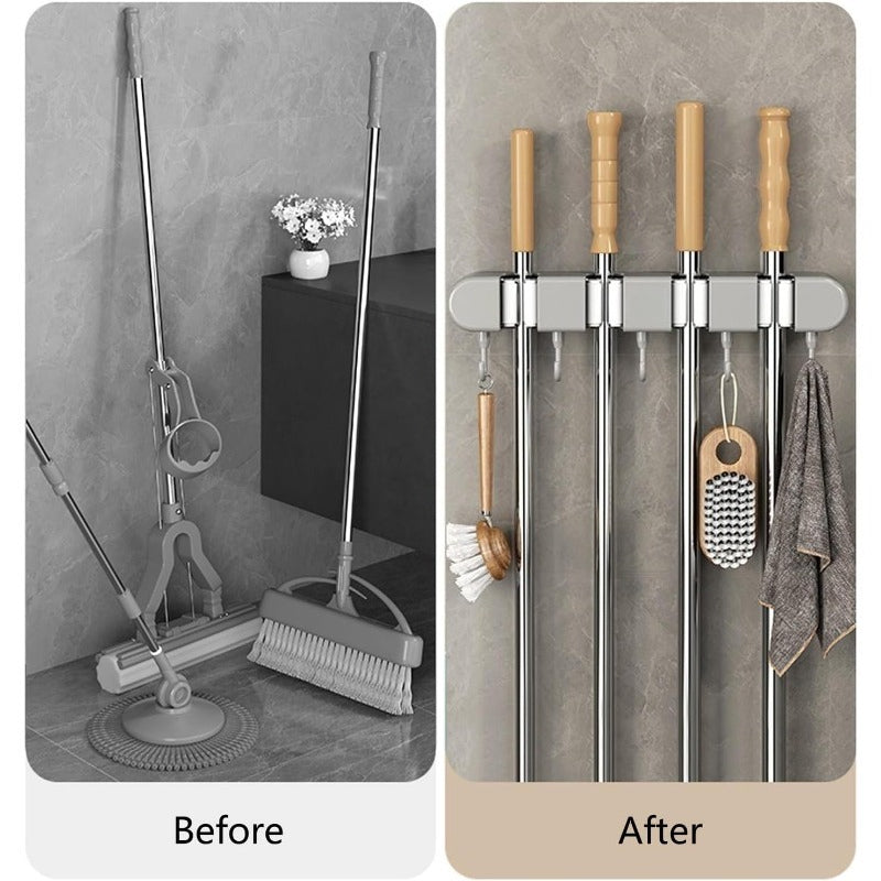 Drill Free Wall Mop Holder