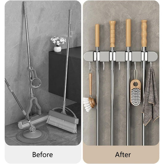 Drill Free Wall Mop Holder