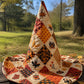 Vintage Patchwork Halloween Handcrafted Quilted Witch Hat