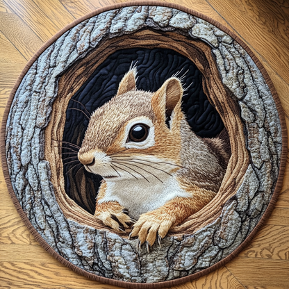 Forest Whispers Quilted Round Mat