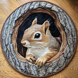 Forest Whispers Quilted Round Mat