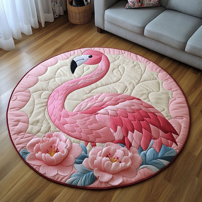 Graceful Beauty Quilted Round Mat