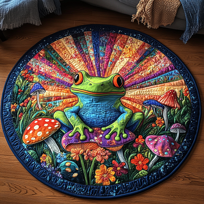 Green Grove Guardians Quilted Round Mat