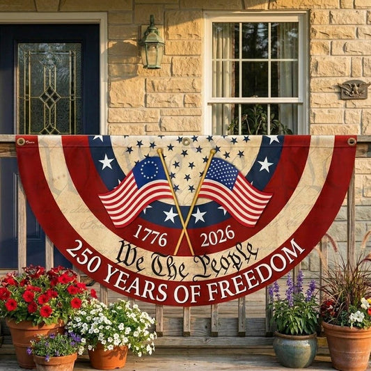 250th Anniversary Quilted Fan Flag