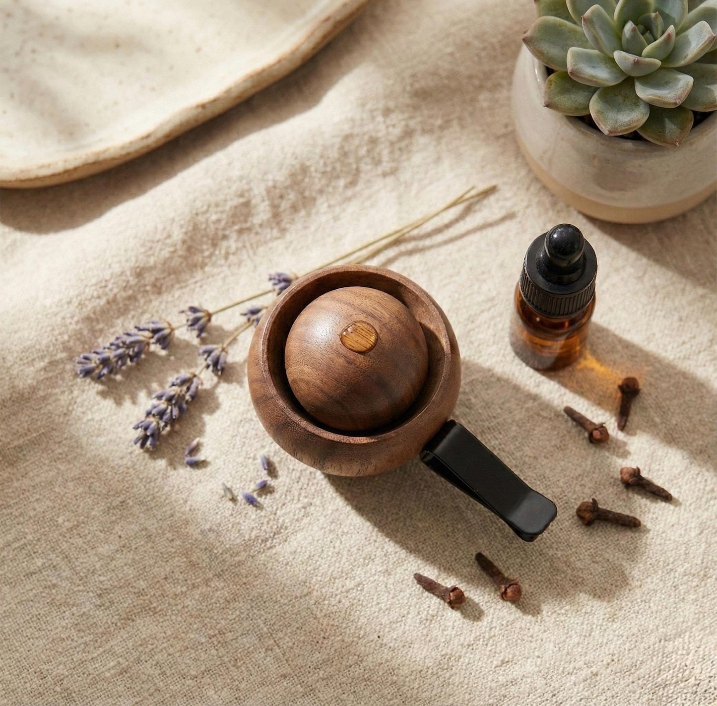 Wood Car Essential Oil Diffuser