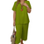 Casual Short-Sleeve Top and Wide-Leg Pants Set