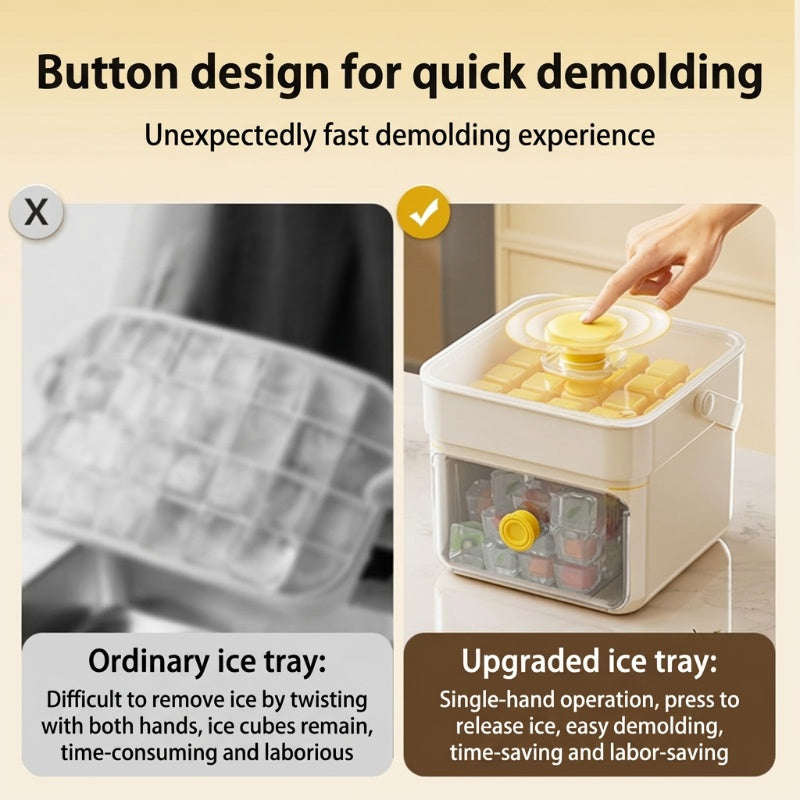 Ice Maker & Storage Bin -Instant Ice Cubes in Seconds