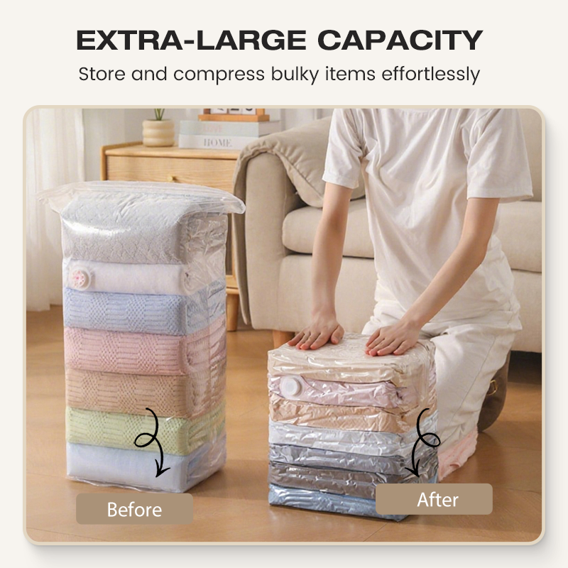 No-Pump Vacuum Storage Bags