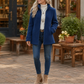 Full-Zip Lambswool-Feel Stand Collar Jacket