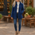 Full-Zip Lambswool-Feel Stand Collar Jacket