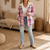 Sherpa-Lined Plaid Flannel Shacket